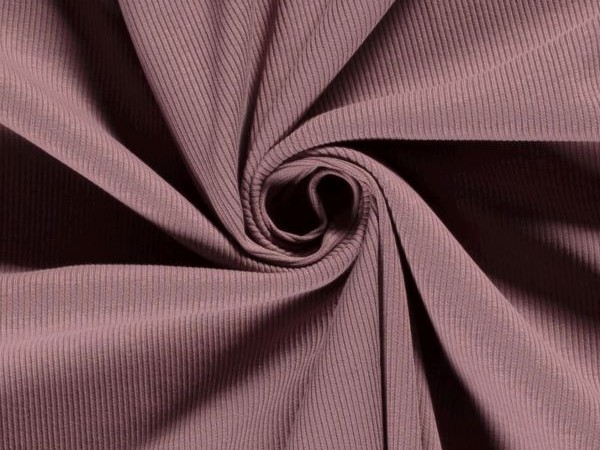 Jersey , Rippenware, mauve